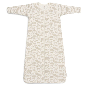 Jollein Slaapzak Met Afritsbare Mouw - Animals Nougat-