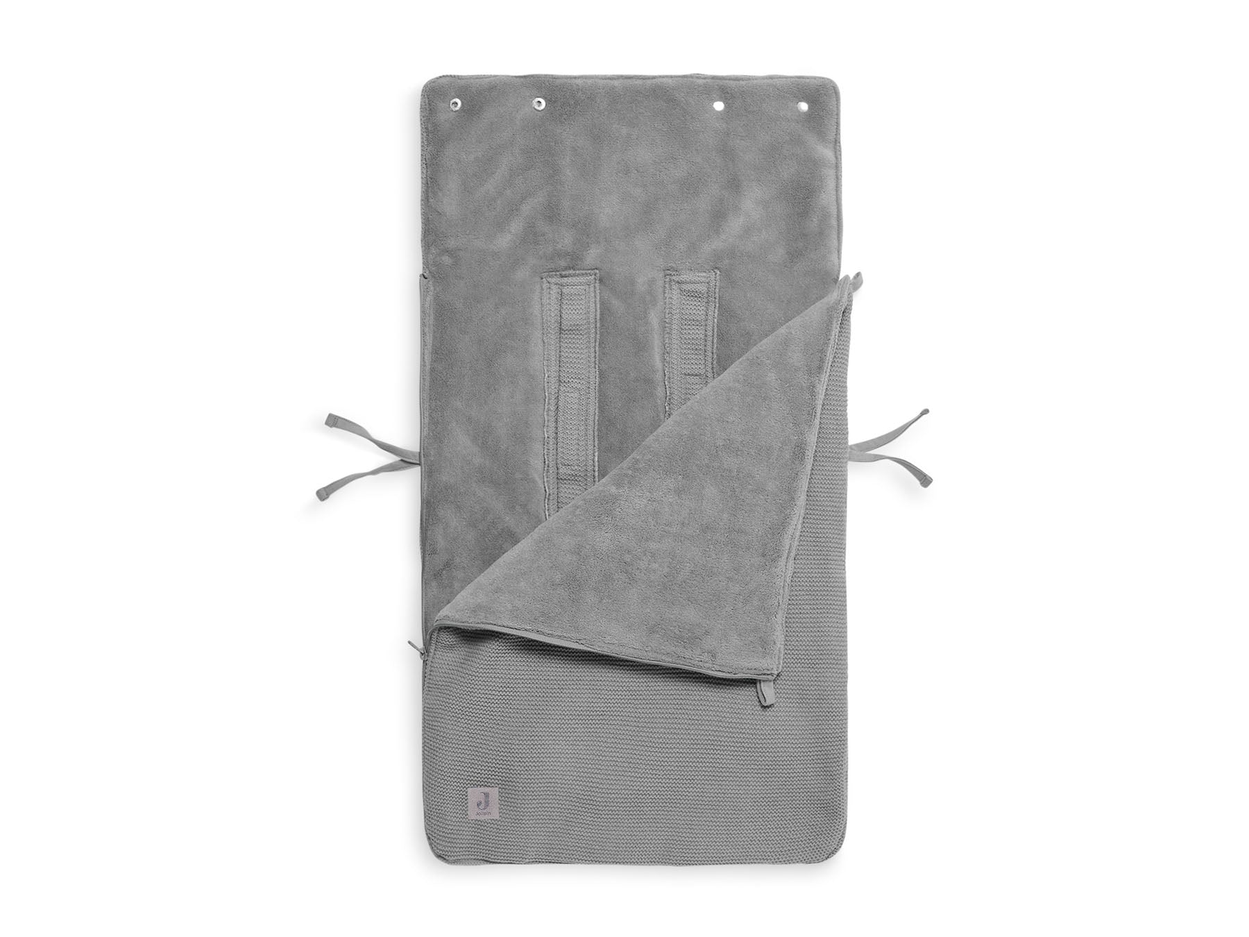 Jollein Voetenzak Basic Knit - Stone Grey-