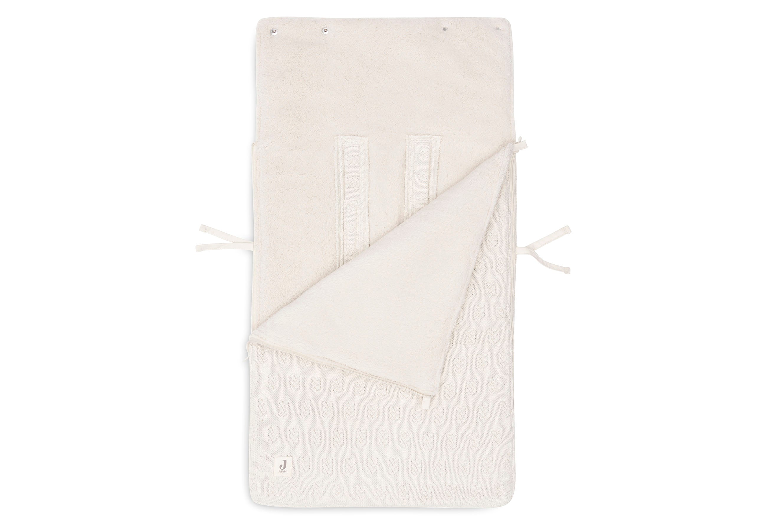 Jollein Voetenzak Grain Knit - Oatmeal-