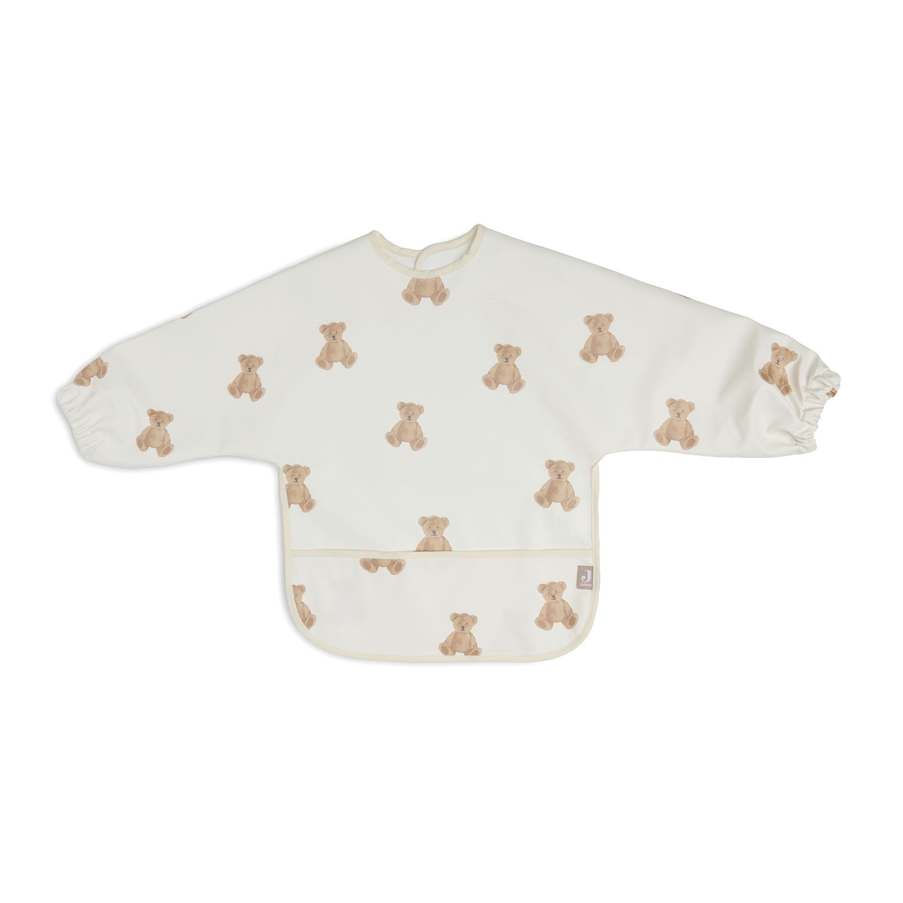 Jollein Waterproof slabbetje met Mouw - Teddy Bear-