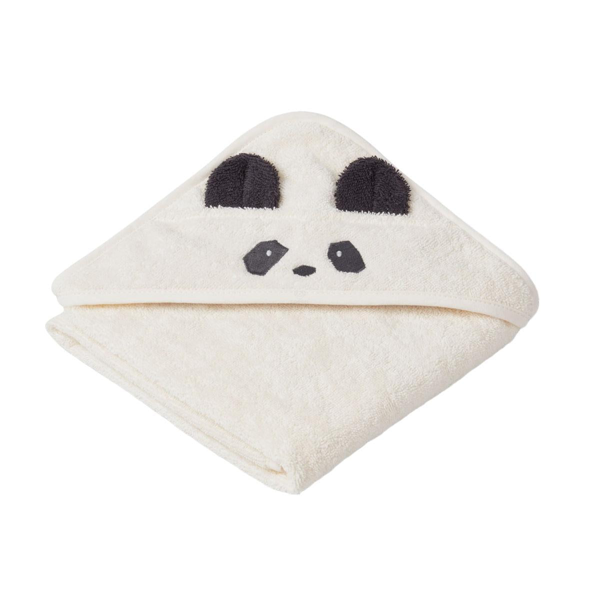 Liewood Hooded Towel - Panda Crème-