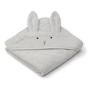 Liewood Hooded Towel - Rabbit Dumbo Grey-