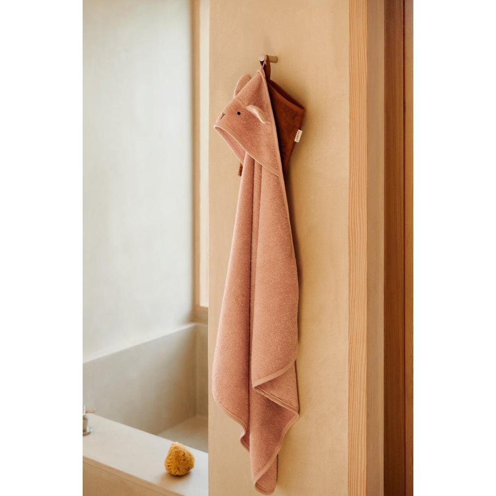 Liewood Hooded Towel - Rabbit Rose-
