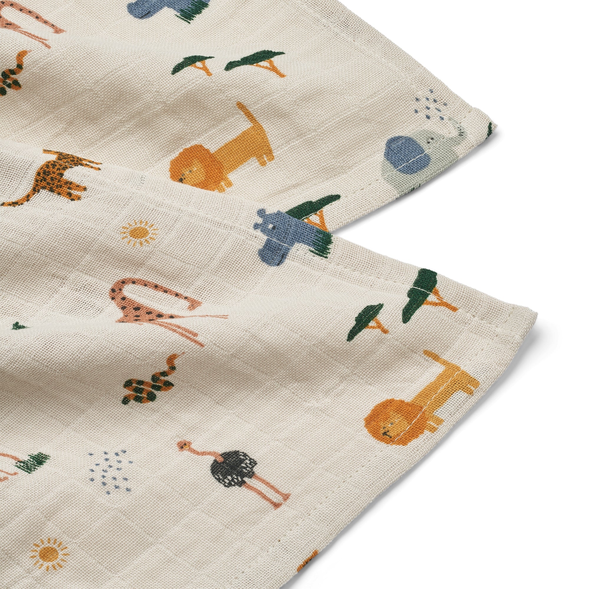 Liewood Hydrofiele (mond)doek - Safari 2-pack-