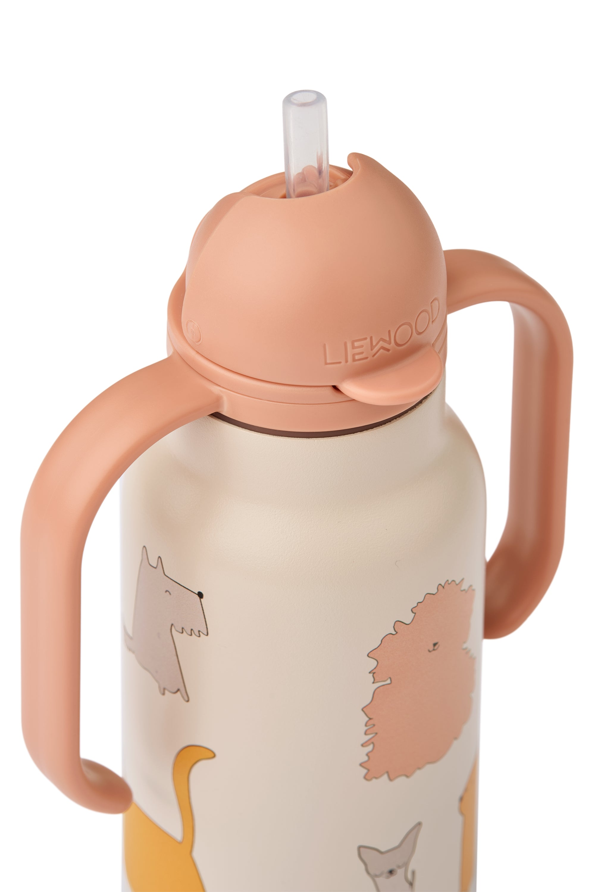 Liewood Kimmie Water Bottle - Cats And Dogs (250ml)-