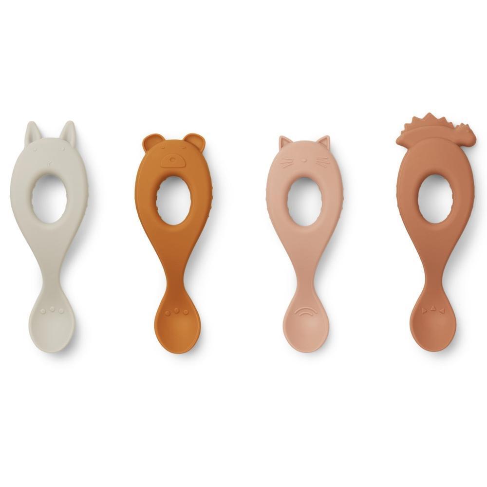 Liewood Liva Silicone Spoon - Rose Mix 4-Pack-