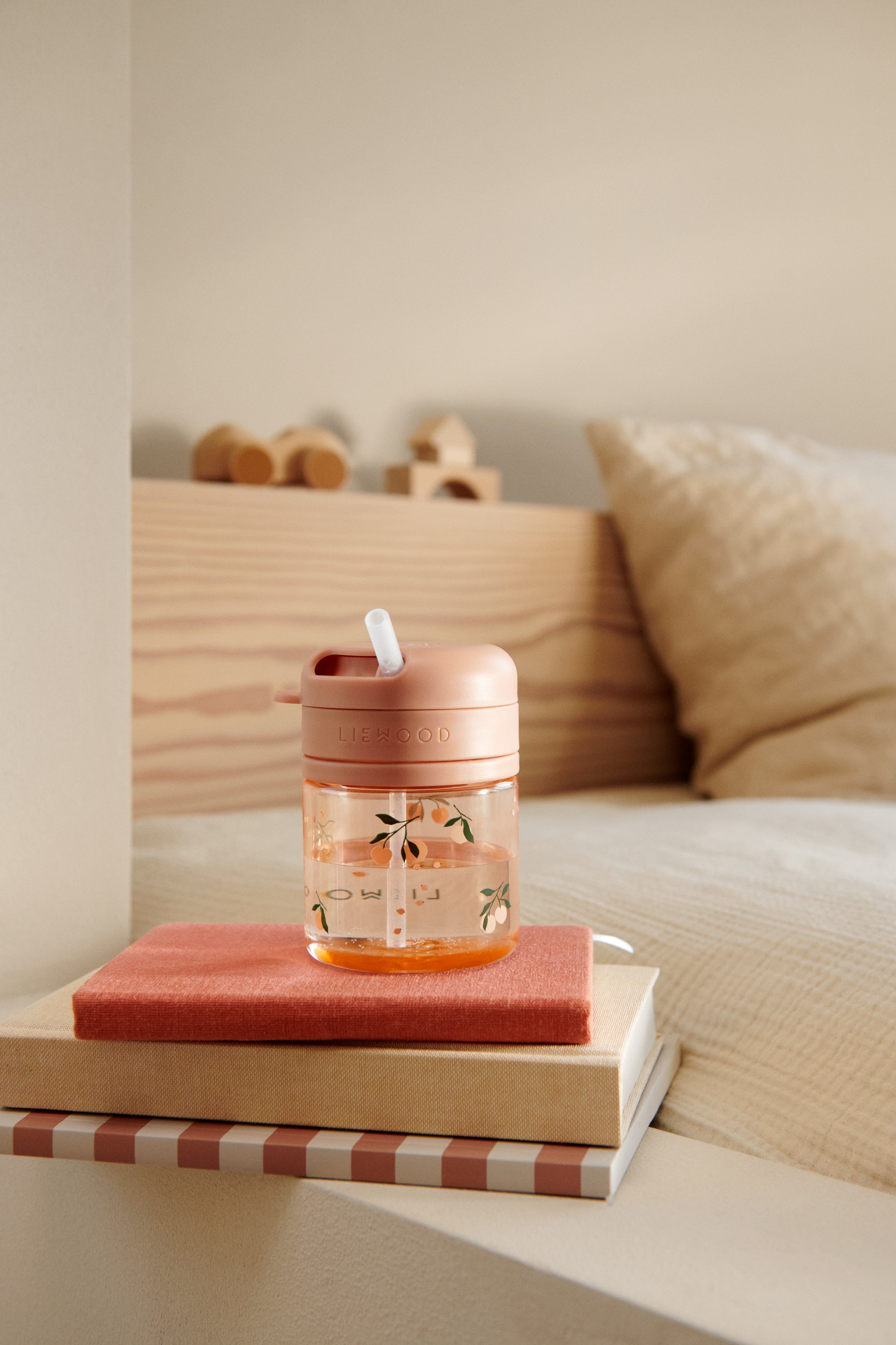 Liewood Pavia Straw Cup - Peach Sea Shell (280ml)-