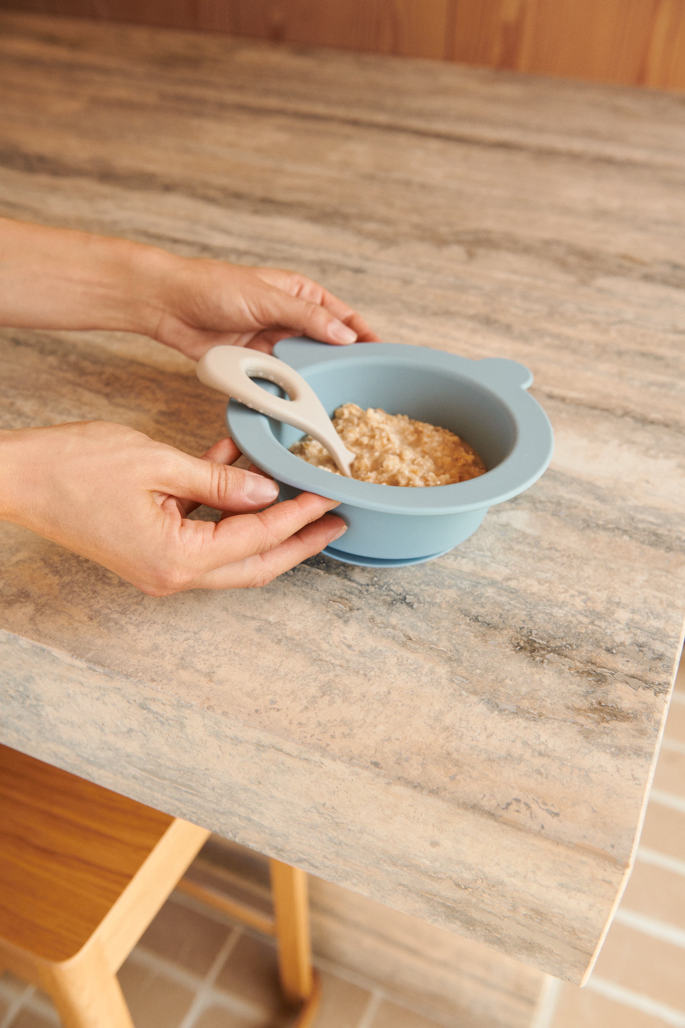 Liewood Peony Kommetjes Met Zuignap - Whale/Dove Blue 2-pack-