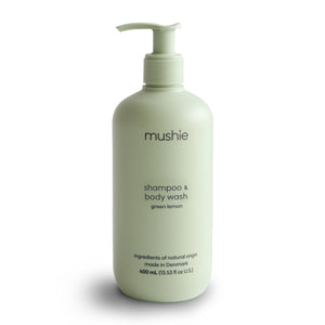 Mushie Baby Shampoo & Body Wash - Green lemon-