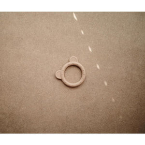 Mushie Bijtring Bear - Natural-