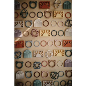 Mushie Bijtring Bear - Natural-