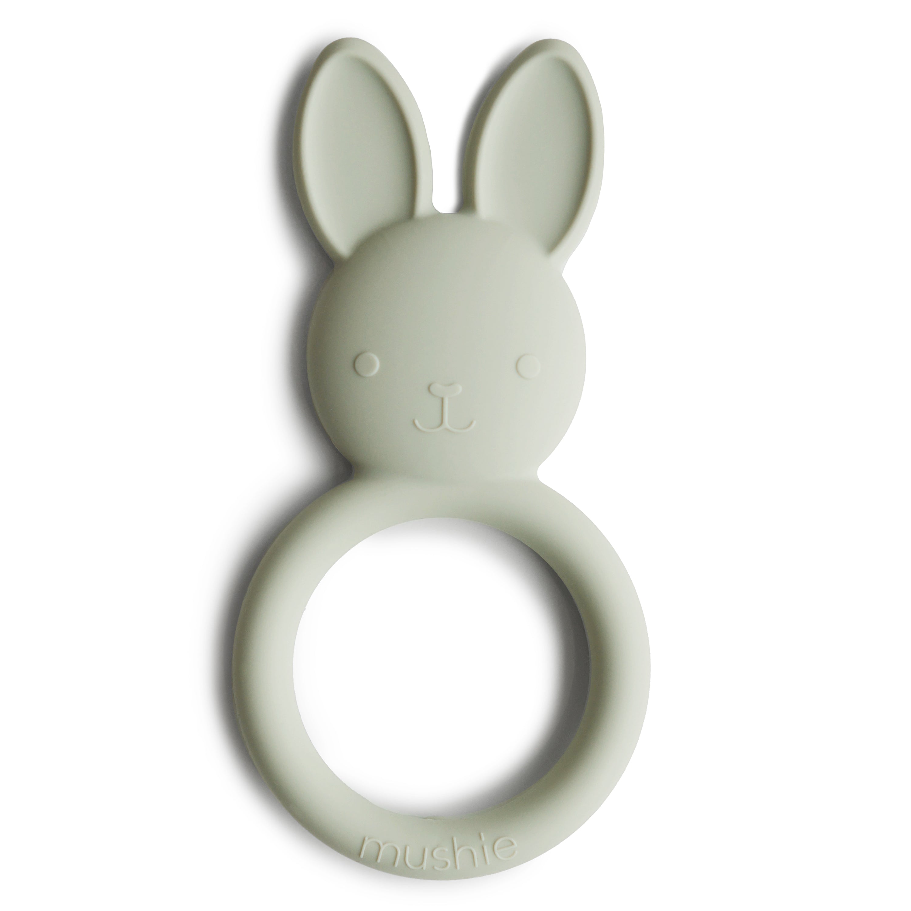 Mushie Bijtring Bunny - Sage-
