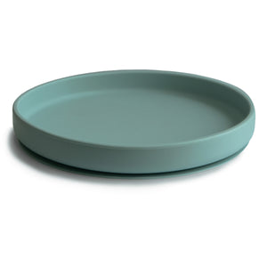 Mushie Siliconen Bord Met Zuignap - Cambridge Blue-