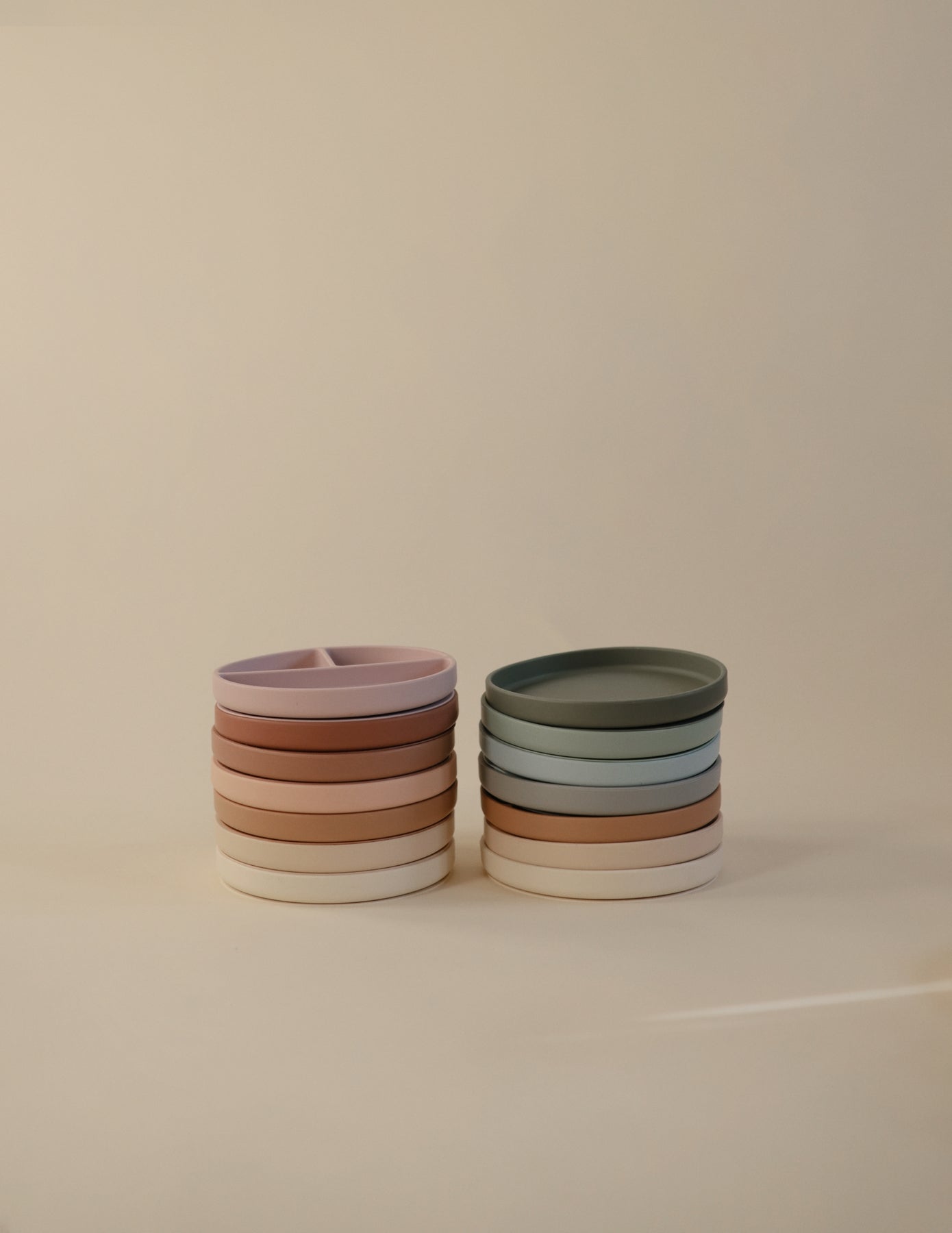 Mushie Siliconen Bord Met Zuignap - Soft Lilac-