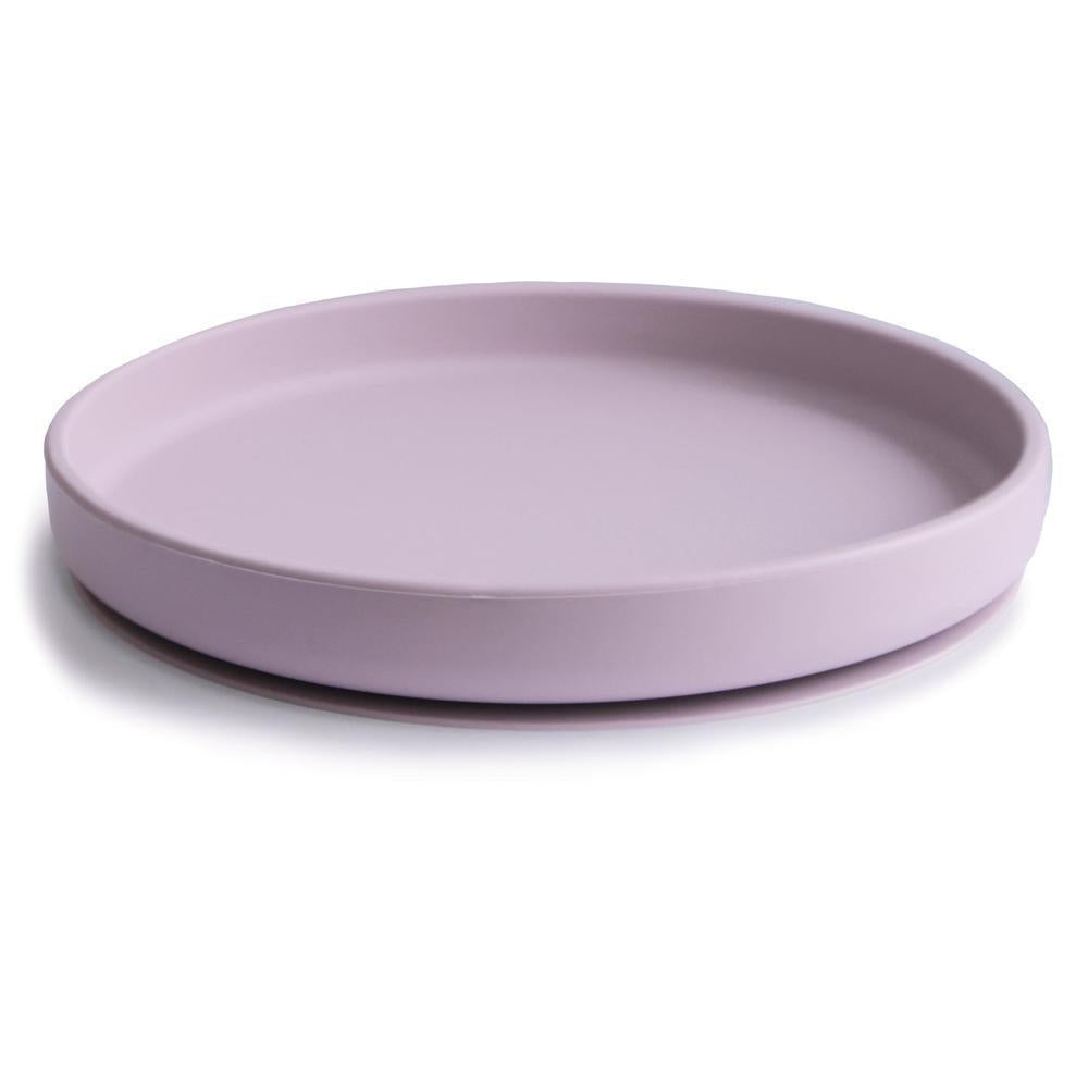 Mushie Siliconen Bord Met Zuignap - Soft Lilac-
