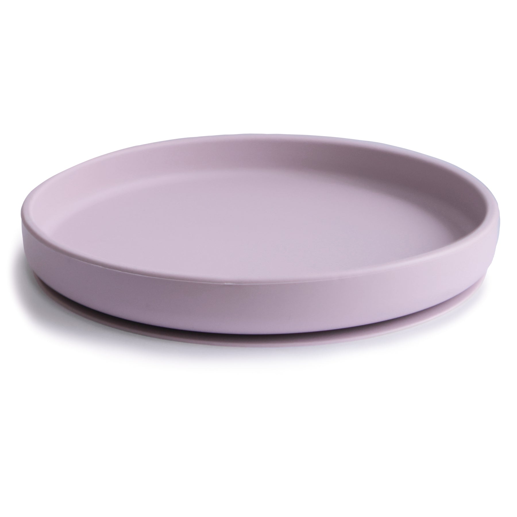 Mushie Siliconen Bord Met Zuignap - Soft Lilac-
