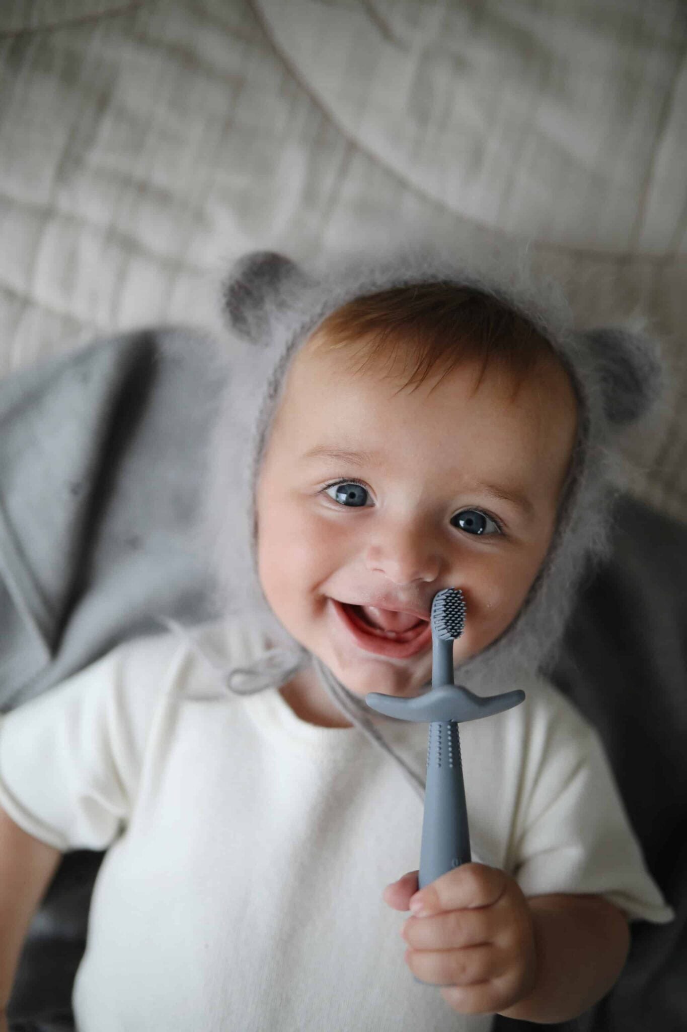 Mushie Tandenborstel Flower - Soft Lilac-